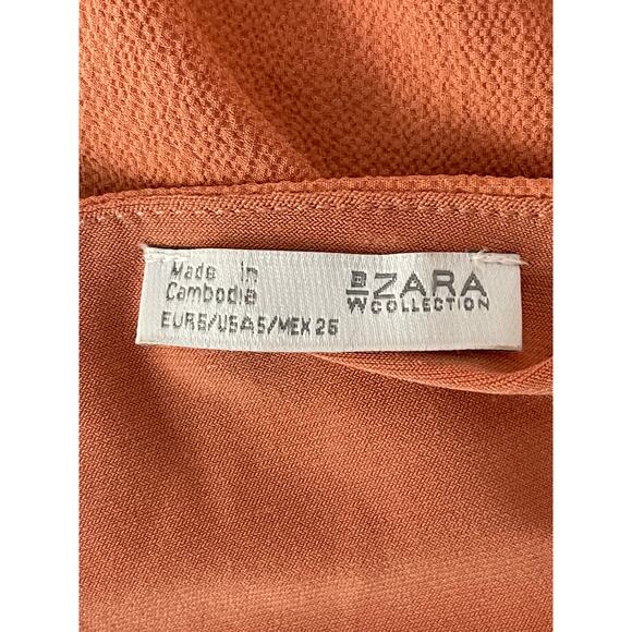 Boho Coral Batwing Crop Top Zara Collection - Picture 4 of 9